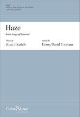 Haze SATB choral sheet music cover